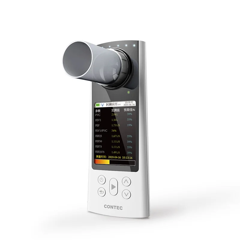 Spirometer Lung Function - Bluetooth Digital Spirometer Color Display Lung