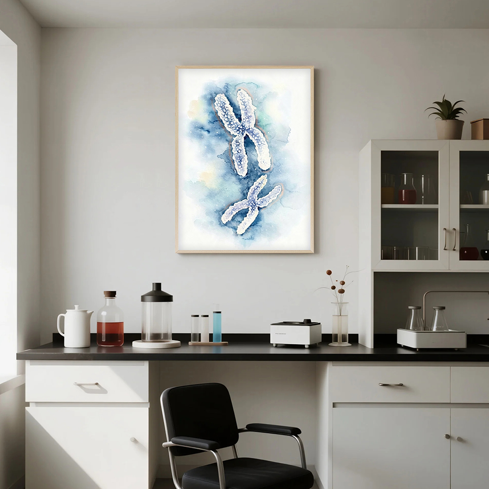 Watercolor DNA Double Helix Ch - Medical Lab Pictures recension och pris