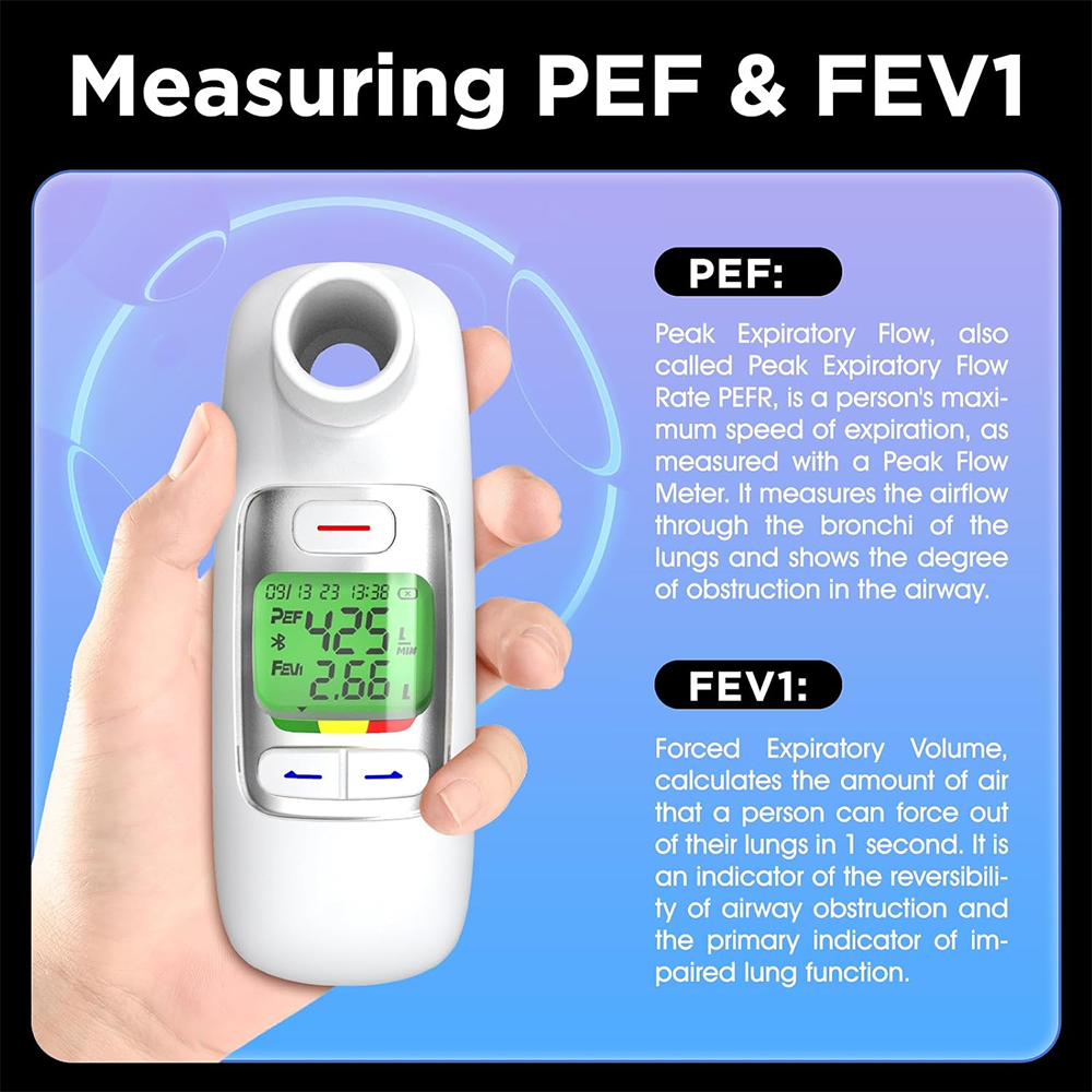 Medical Bluetooth Lung Functio - Spirometer Lung Function recension och pris