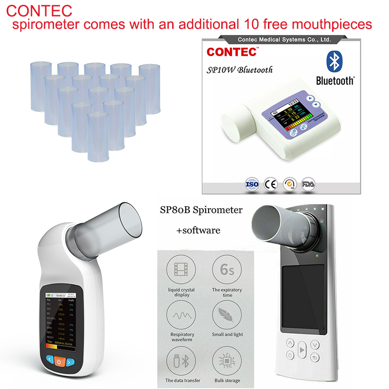 20/50/100pcs Reusable mouth pi - Spirometer Lung Function recension och pris