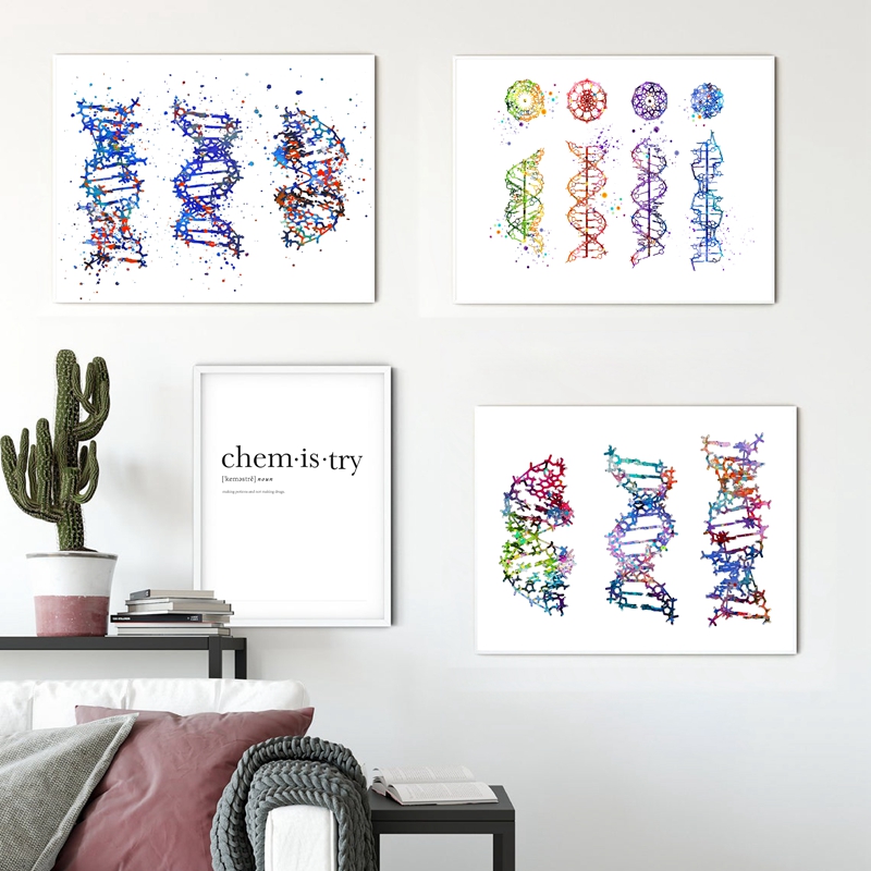 DNA Molecule Print Modern Medi - Medical Lab Pictures recension och pris