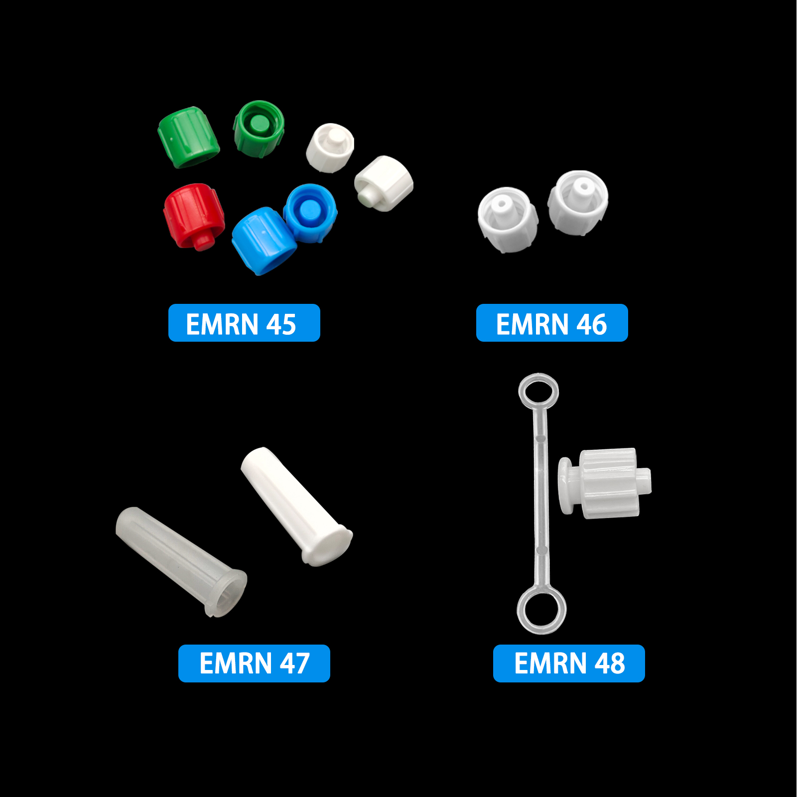 500pcs Male Luer Caps Hole for - Medical Laboratory recension och pris